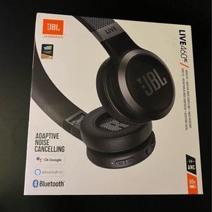 JBL Live460NC Wireless Noise Cancelling On-Ear Headphones - Black NEW IN BOX